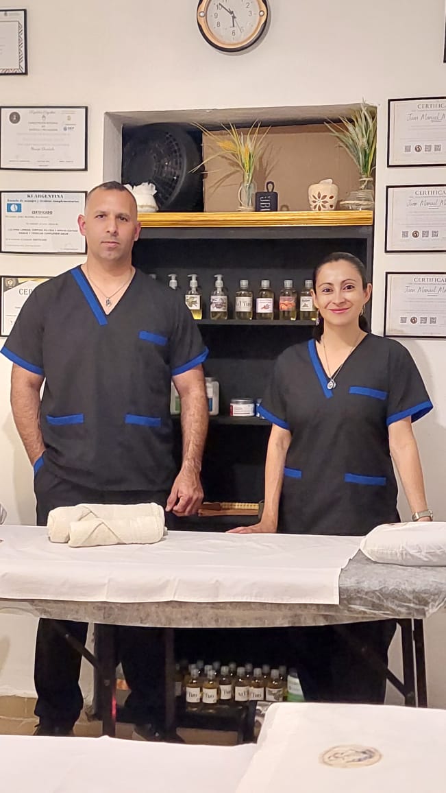 Cabina doble para masajes en pareja